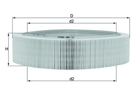 Елемент повітряного фільтра Mahle Original LX346 ціна, від 10.13 USD
